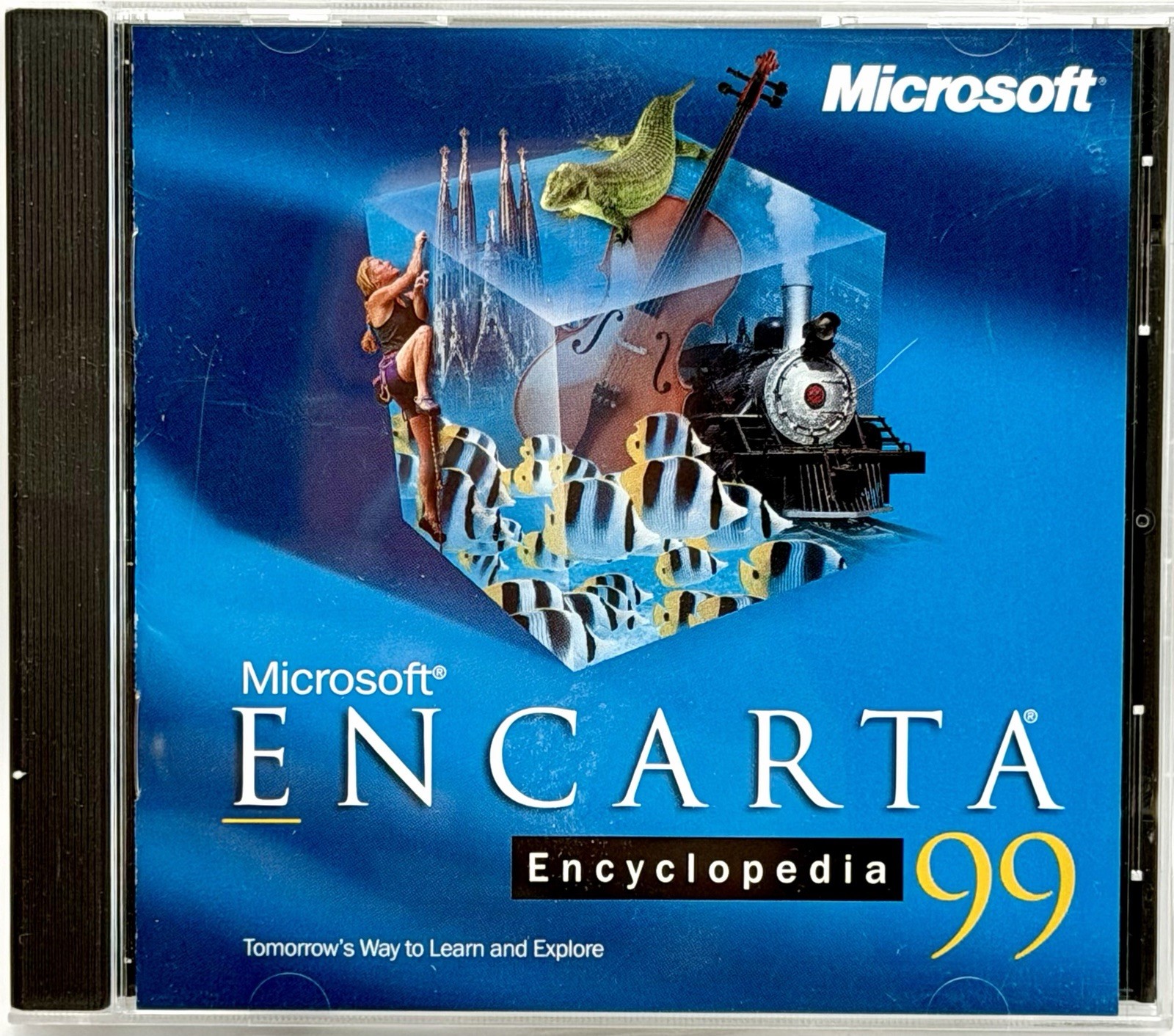 Microsoft Encarta Encyclopedia 99 CD-ROM 1998 Vintage Windows PC Software VG