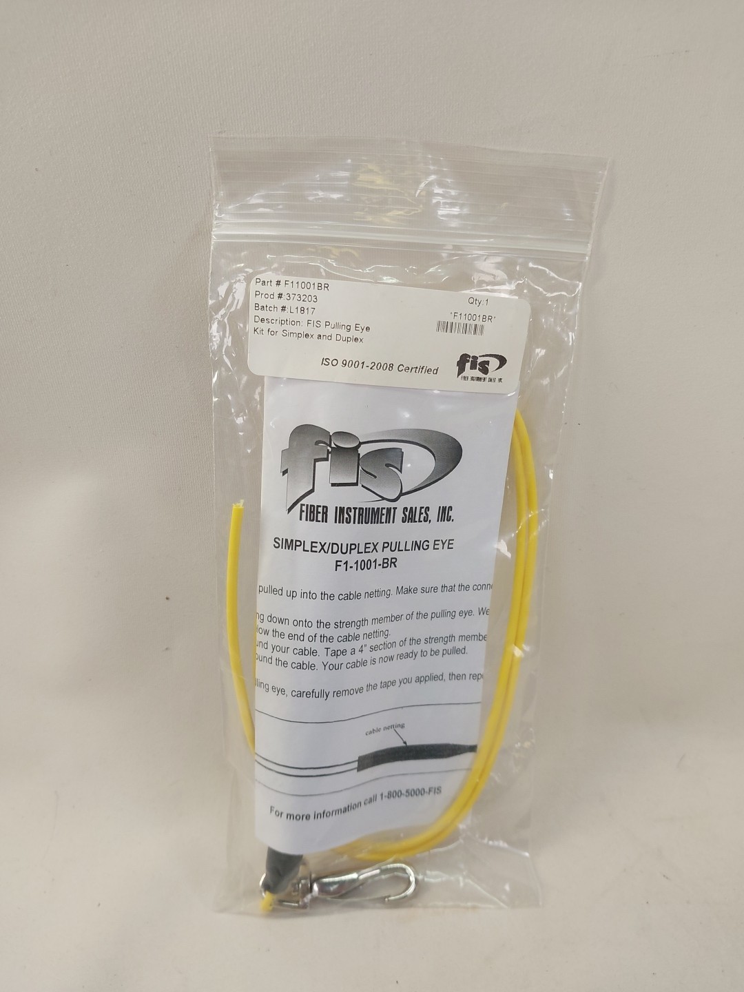 FIS Fiber Pulling Eye Kit for Simplex and Duplex Fiber Optic Patch Cables Tool