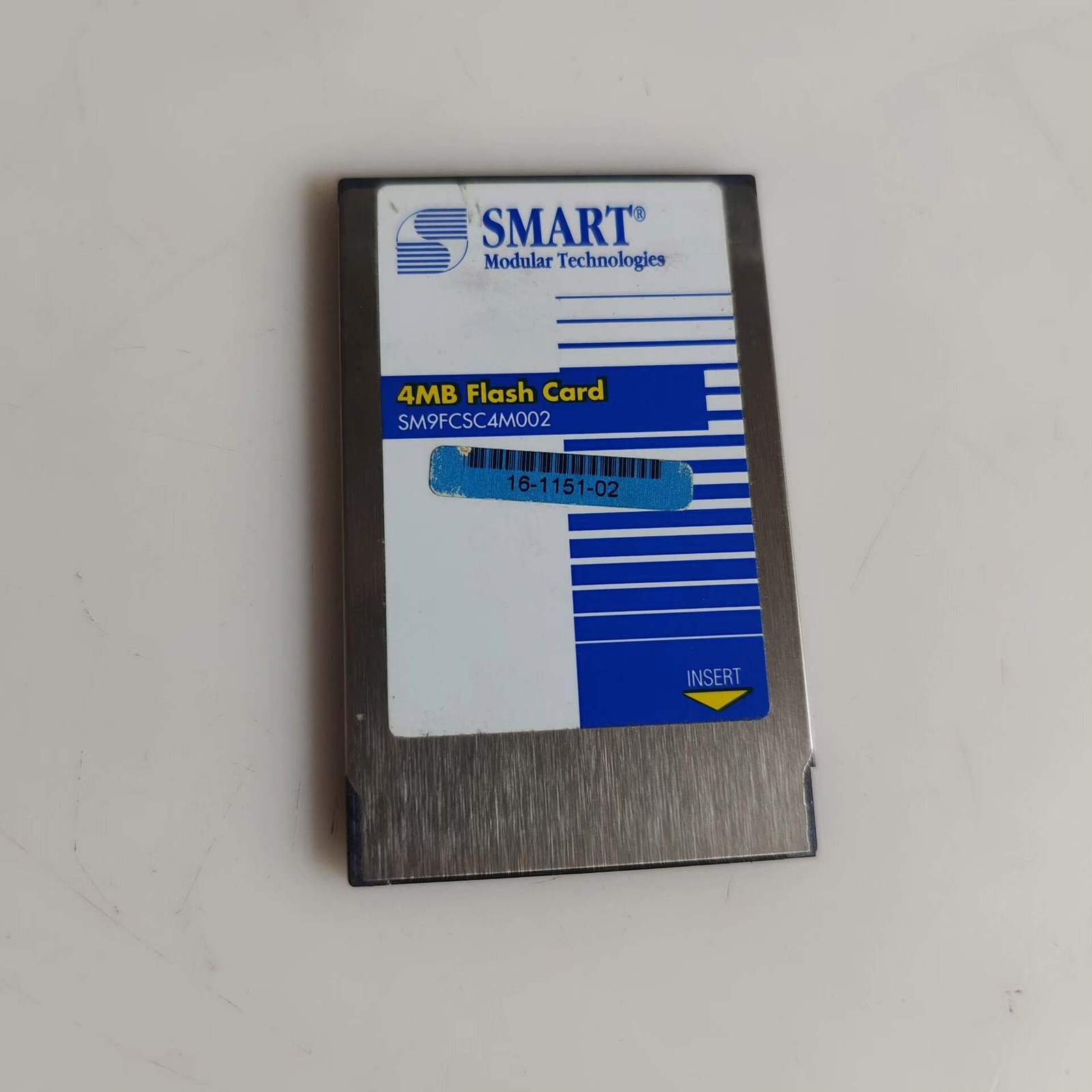 100% Tested - 1PCS Smart 4MB Flash Card PCMCIA PC Memory Card SM9FCSC4M002