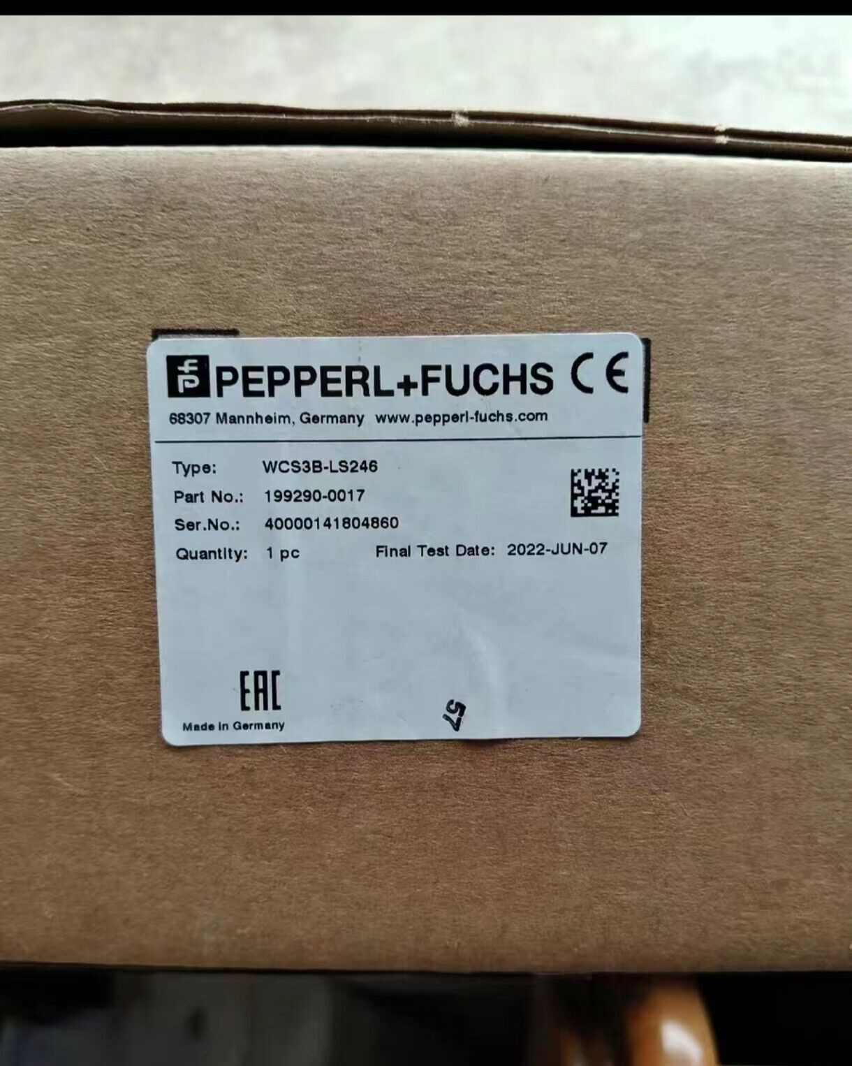 Pepperl-Fuchs WCS3B-LS246  new Via FedEx or DHL