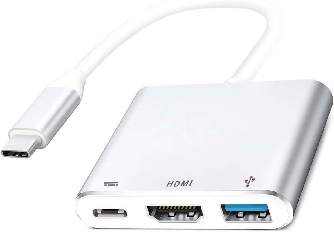Qces USB C to HDMI Adapter, USB-C Digital AV Multiport Adapter for Mini Projecto