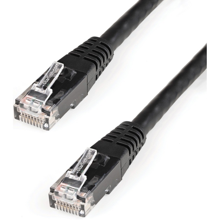 StarTech 35ft Black Molded Cat6 UTP Patch Cable - ETL Verified