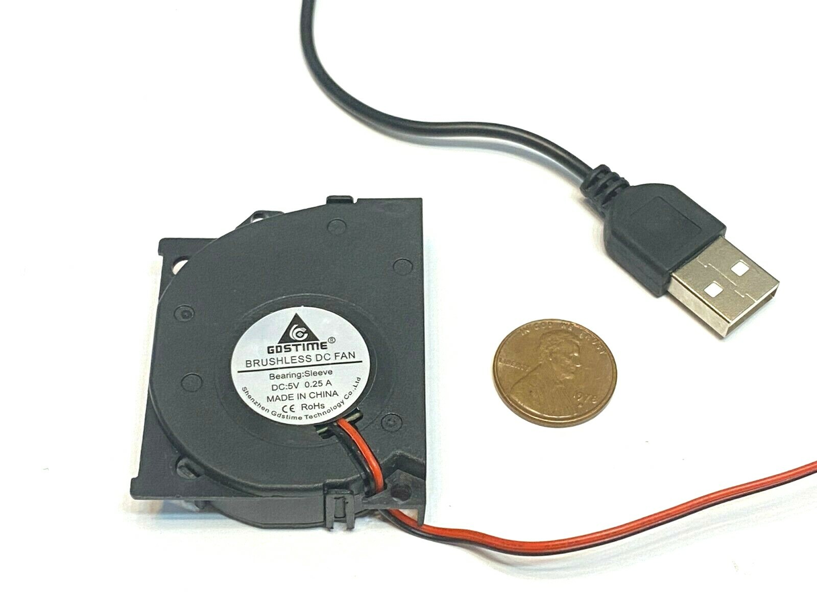 USB PLUG 5V Blower Computer 50x40x10mm 5cm 4cm 10mm Cooling Exhaust Fan 2pin c46