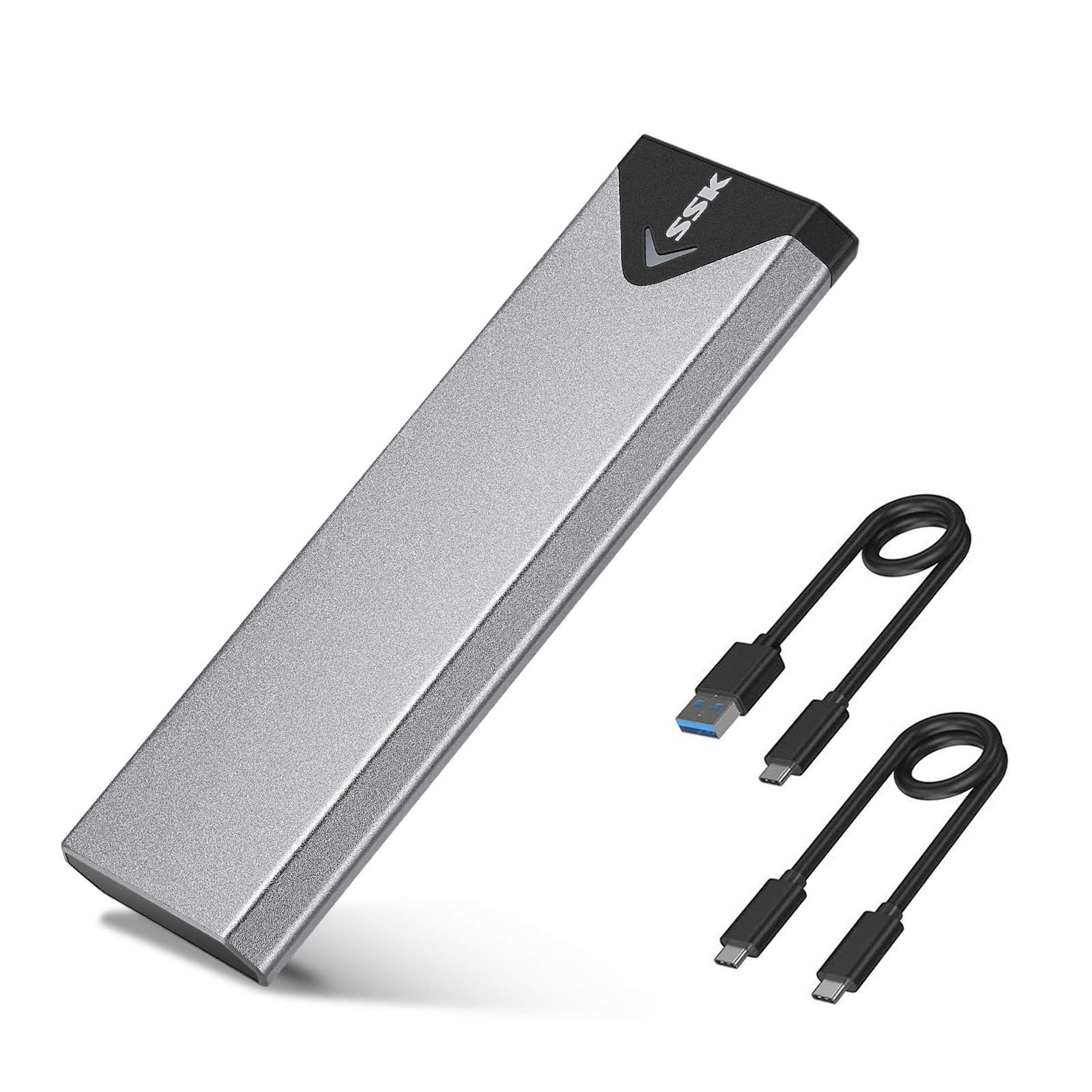 M.2 to USB NVMe SATA SSD Enclosure USB 3.2 Gen2 10Gbps Adapter Reader