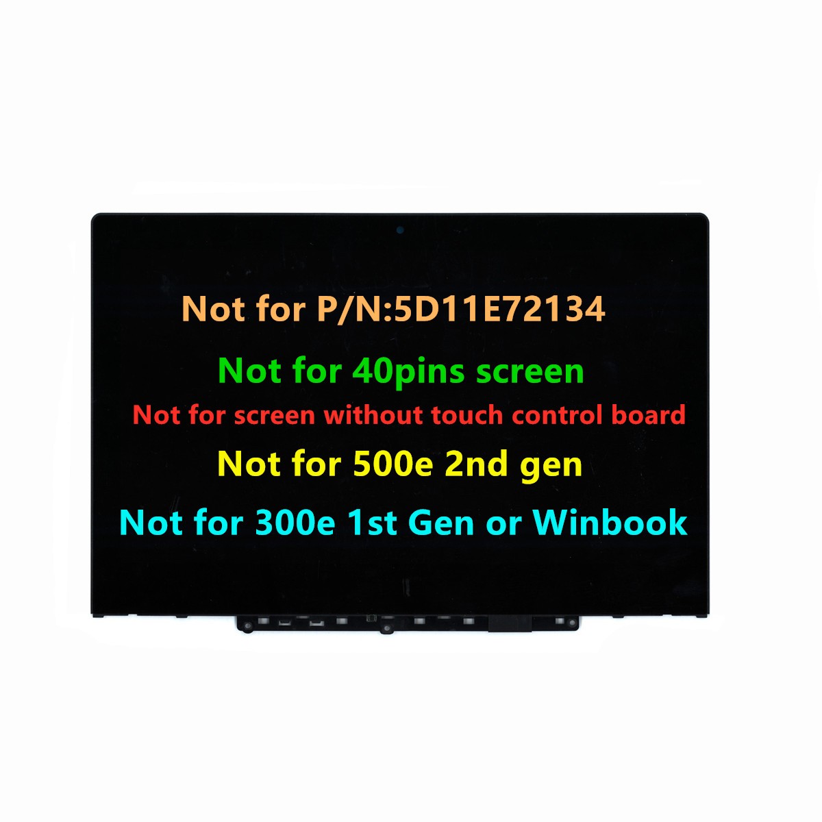11.6 HD LCD Screen Replacement with Bezel For Lenovo 300e Chromebook 2nd