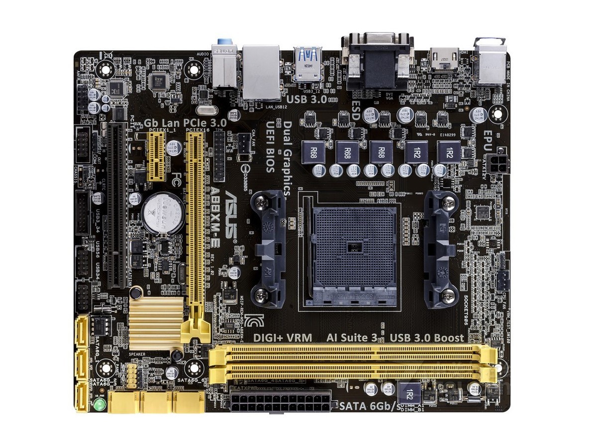 For ASUS A88XM-E motheboard A88X FM2/2+ 2*DDR3 32G DVI+VGA+HDMI M-ATX Tested ok