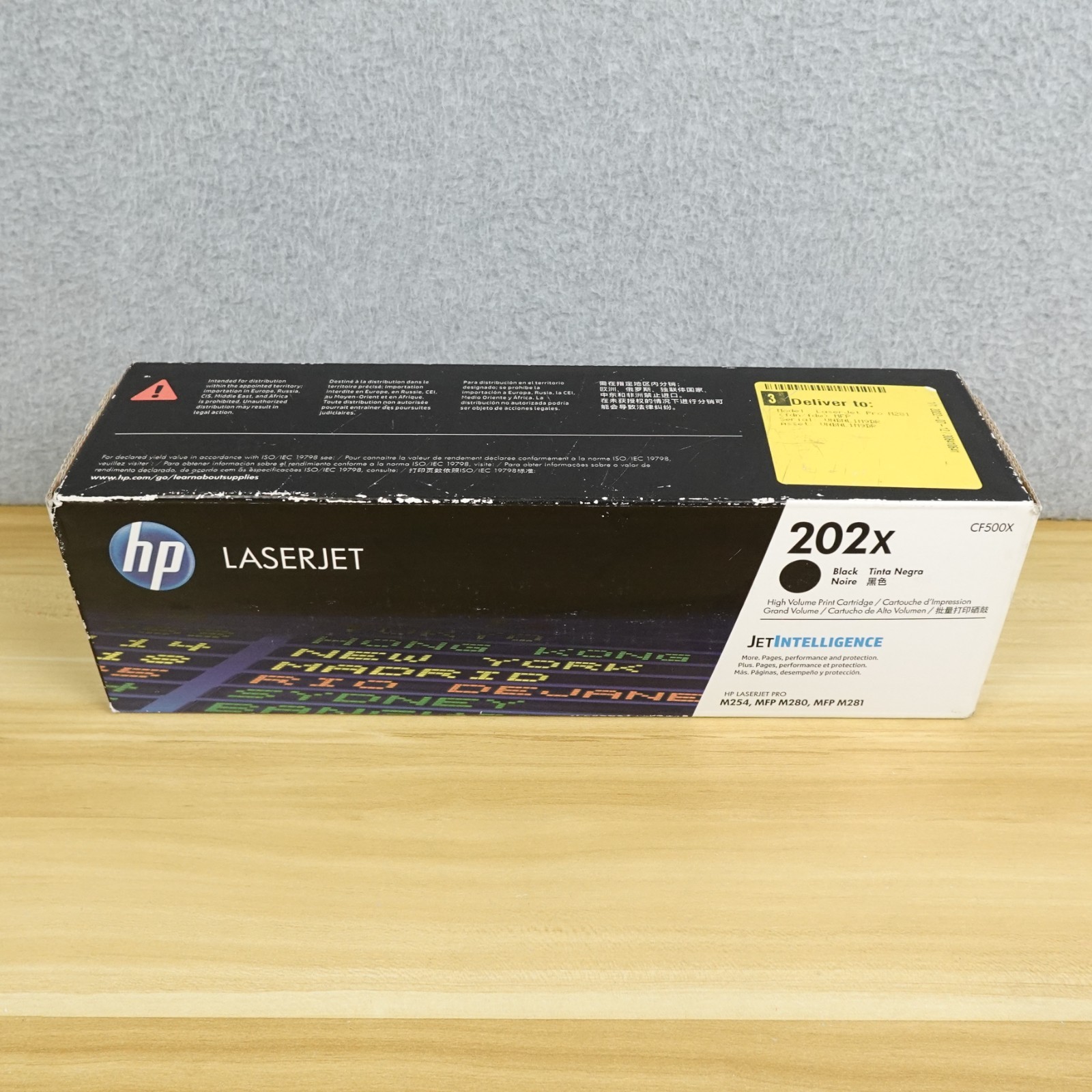 Authentic HP 202X High Yield Toner Cartridge  BLACK (CF500X) Brand New