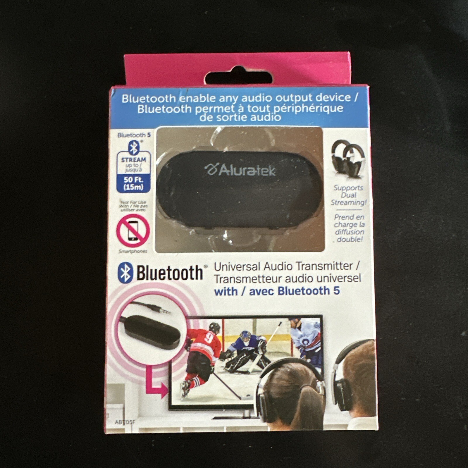 ALURATEK ABT05F Bluetooth 5 Audio Transmitter  BRAND NEW IN BOX