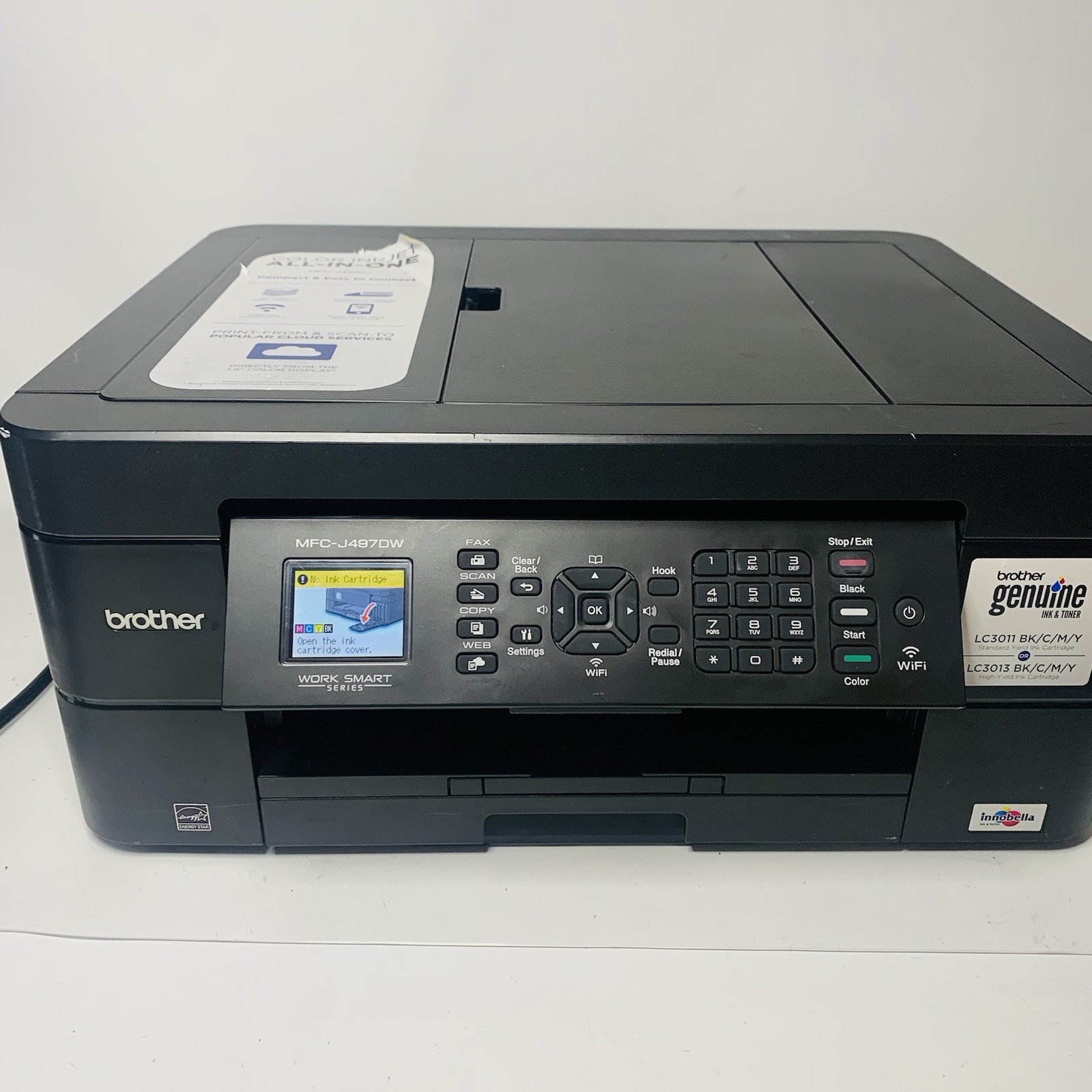 Brother MFC-J497DW Wireless 4-in-1 Inkjet Printer - Black