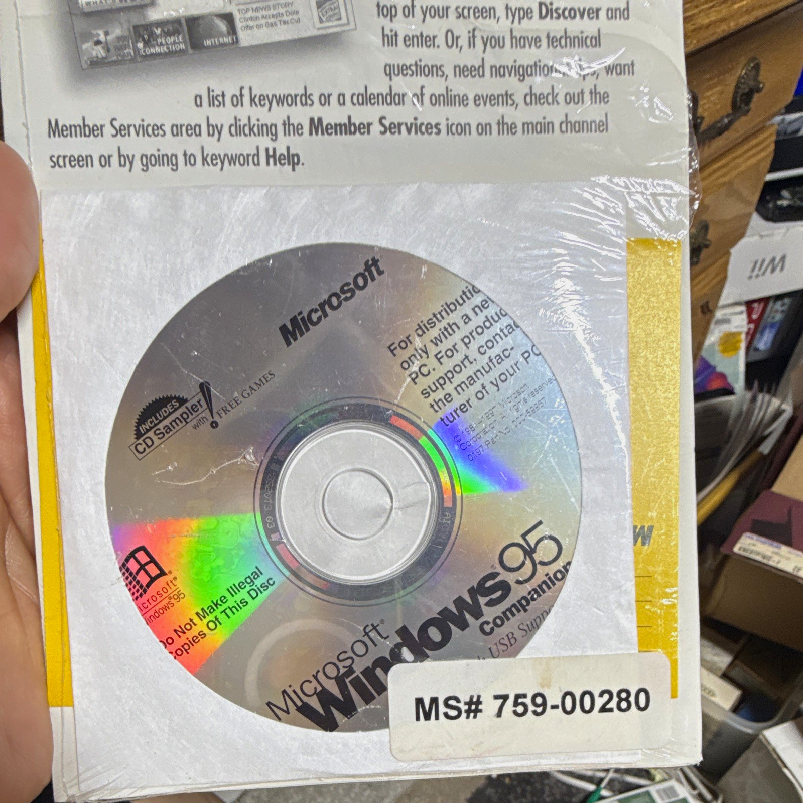 Microsoft Windows 95 OEM Operating System CD English 1 Device
