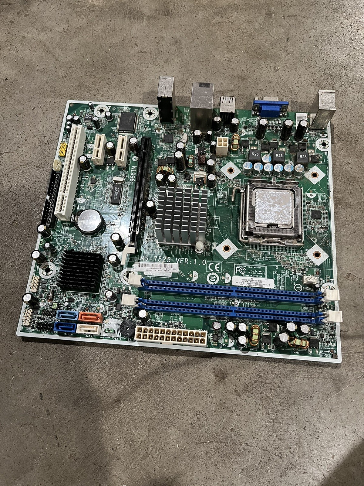 HP MS-7525 Desktop Motherboard N1996 4GB RAM 517069-001 Pavilion Slimline