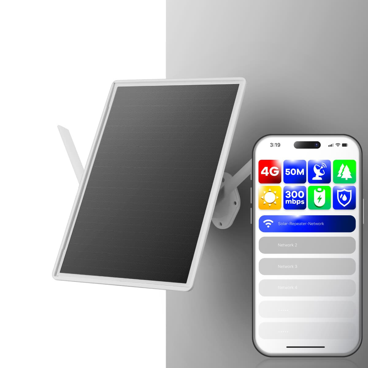 4G Solar Router Repeater Wireless Signal Booster WIFI Extender Outdoor Battery