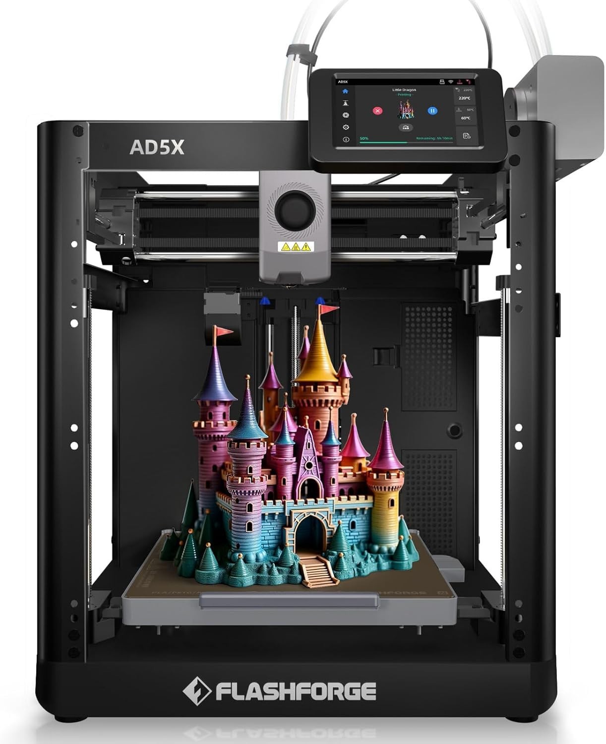 AD5X Multi-Color 3D Printer with IFS, 220x220x220mm Print Size | 4-Color Printin