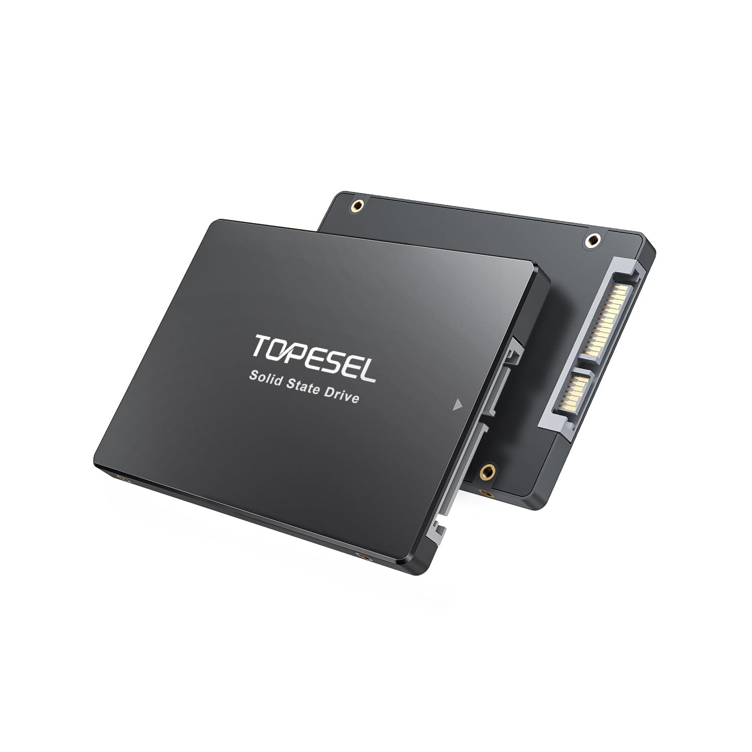 TOPESEL 1TB SATA III 2.5" Internal Solid State Drive 3D NAND TLC 1TB, Black