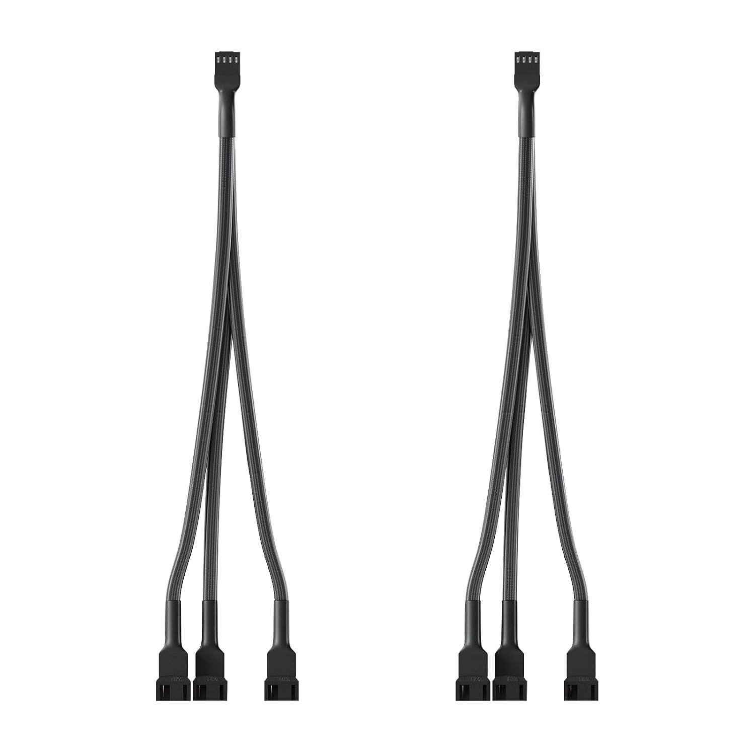 3 Way PWM Fan Splitter Cable, 2 Pcs 4 Pin Splitter, Header...