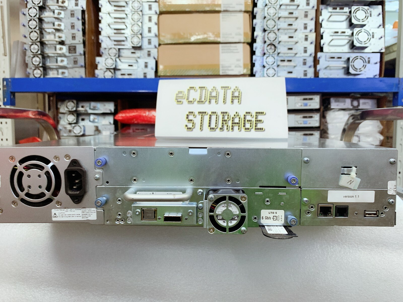 HP MSL2024 LTO5 ULTRIUM 3000 SAS TAPE LIBRARY BL537A WITH 1 LTO5 SAS HH DRIVE