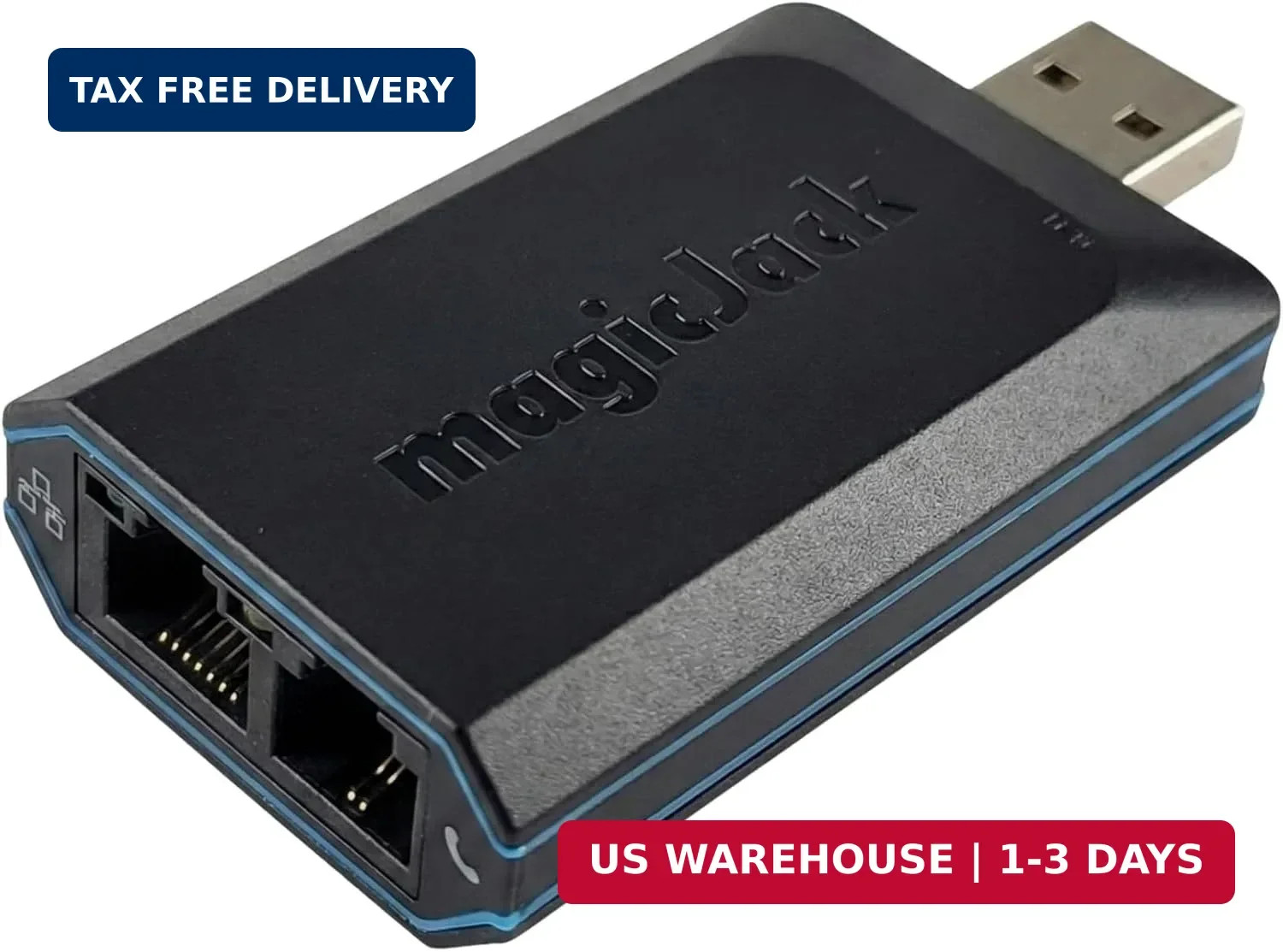MagicJack, New 2023 VOIP Phone Adapter, Portable Home and On-The-Go Digital to |