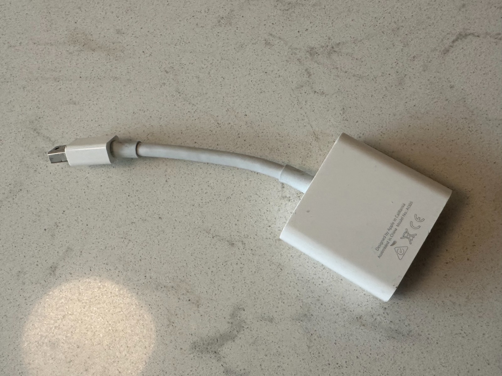 Apple OEM Mini DisplayPort to DVI Adapter Cable A1305
