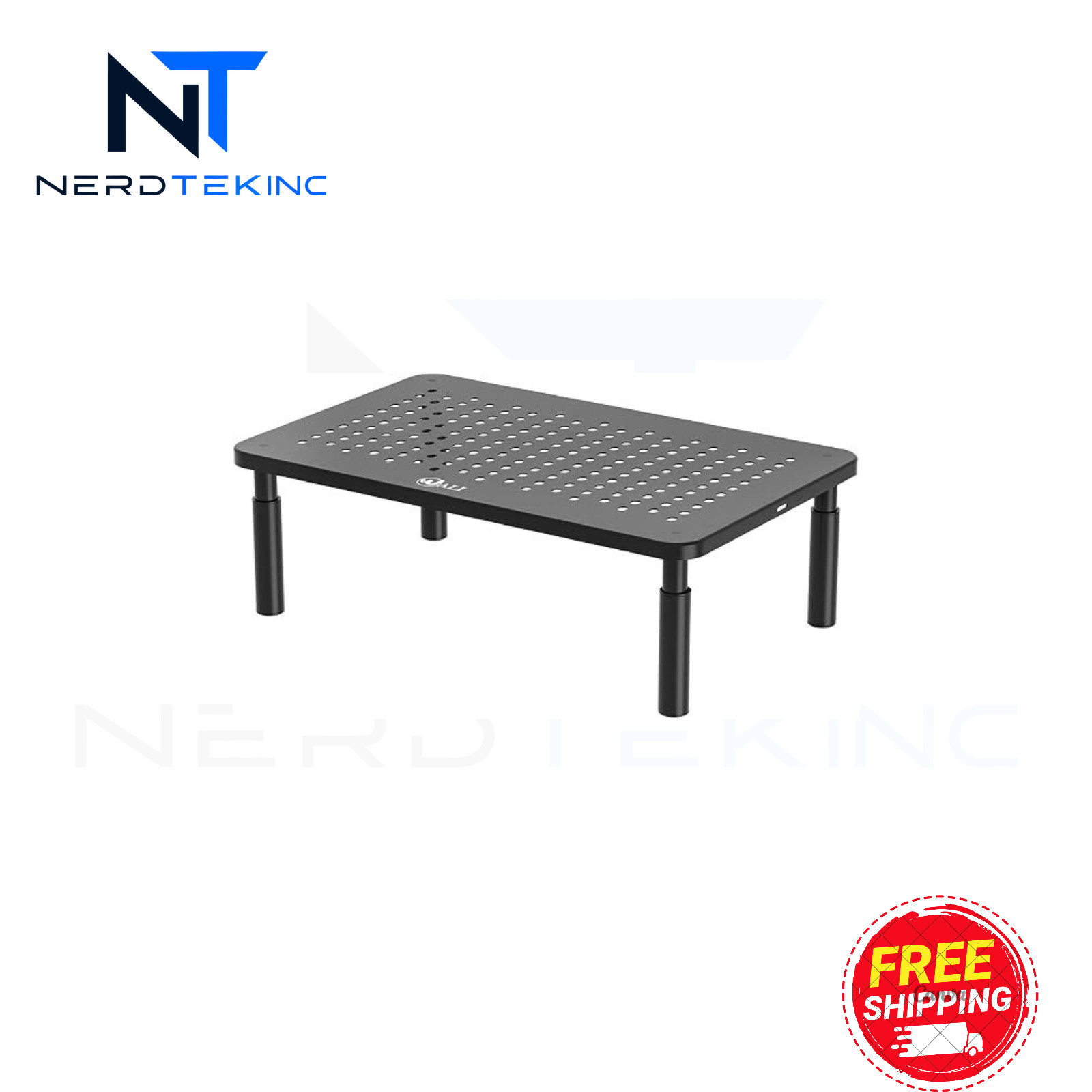 WALI Computer Monitor Stand for Desk, Adjustable Laptop Riser, up to 44 lbs
