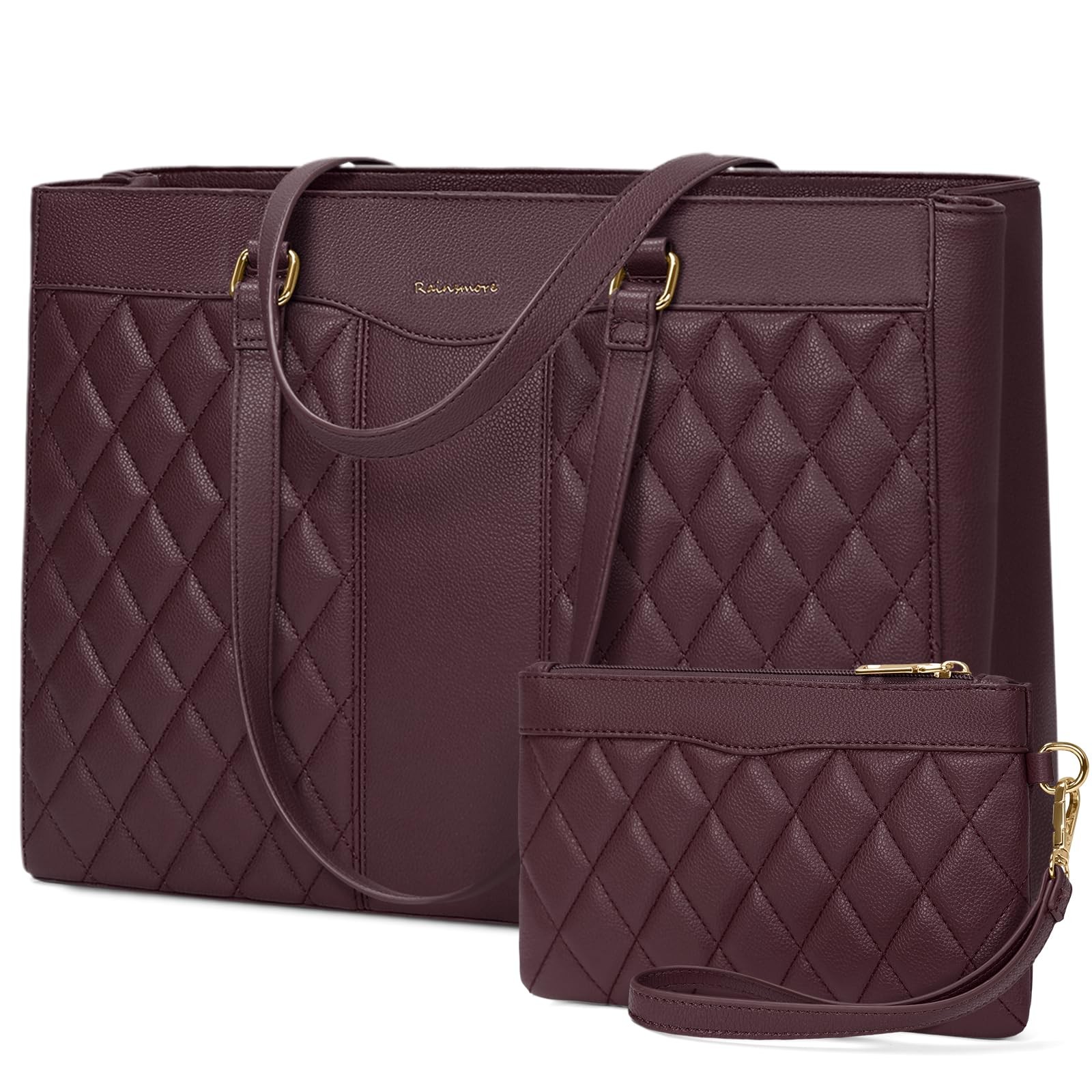 Laptop Bag for 15.6 Inch Work Tote Bags Leather Laptop Tote Professional Lapt...