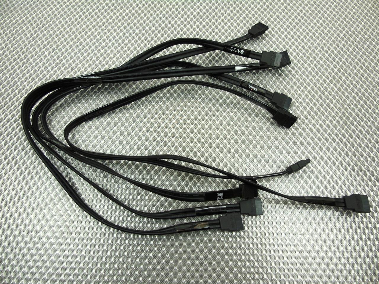 Lot of 5 - HP Compaq Pro 4000 SFF PC ODD SATA Straight Cable 19.5"- 611894-002