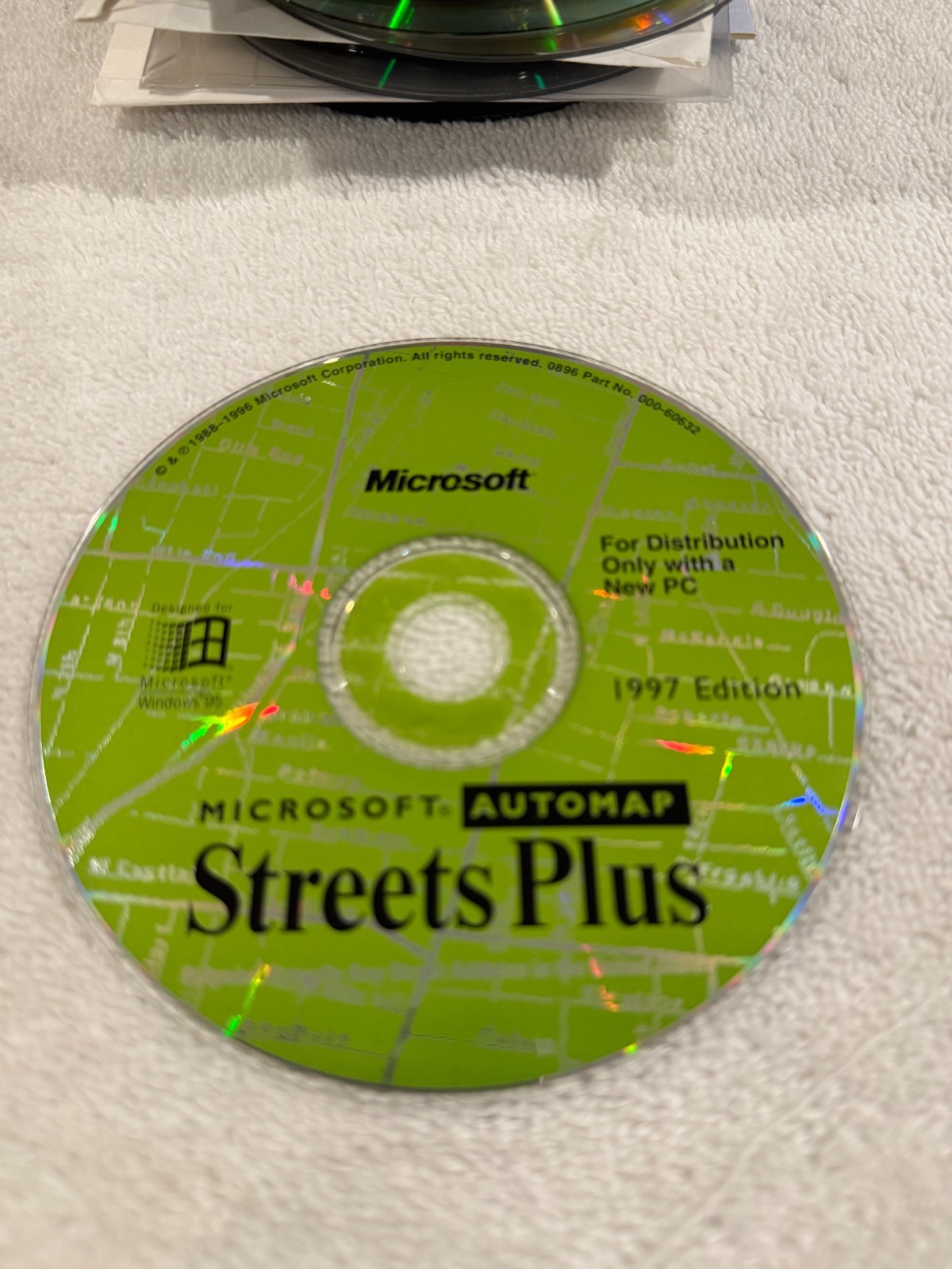 Microsoft Automap Streets Plus 1997 Edition CD - SERIAL # NOT INCLUDED