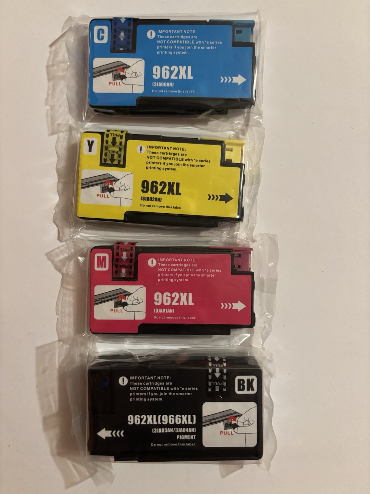 Ink Jets Club 4 Pack Ink Cartridges Replacement for 962XL  OfficeJetPro