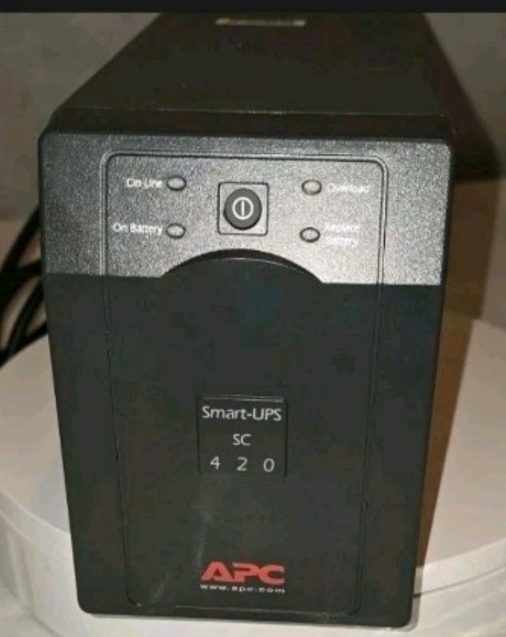 APC Smart-UPS SC420 Battery Backup UPS For Parts Repair Untested Batteries