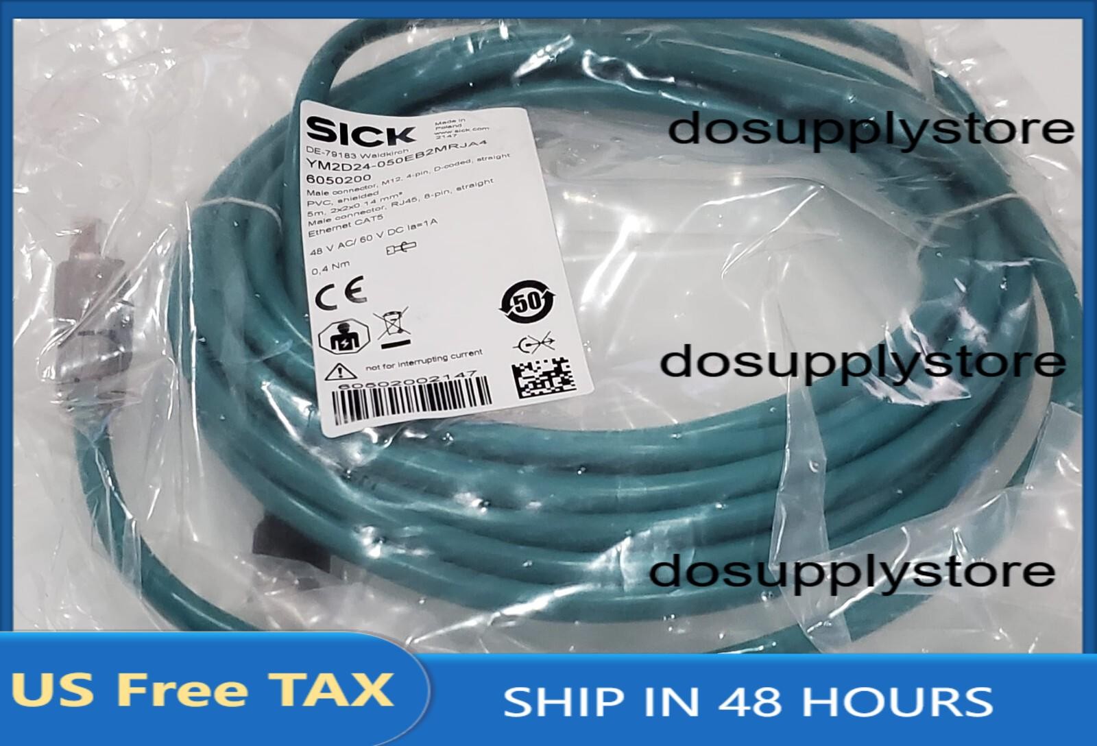 1pc NEW Replacement Network cable SICK YM2D24-050EB2MRJA4 6050200 5M