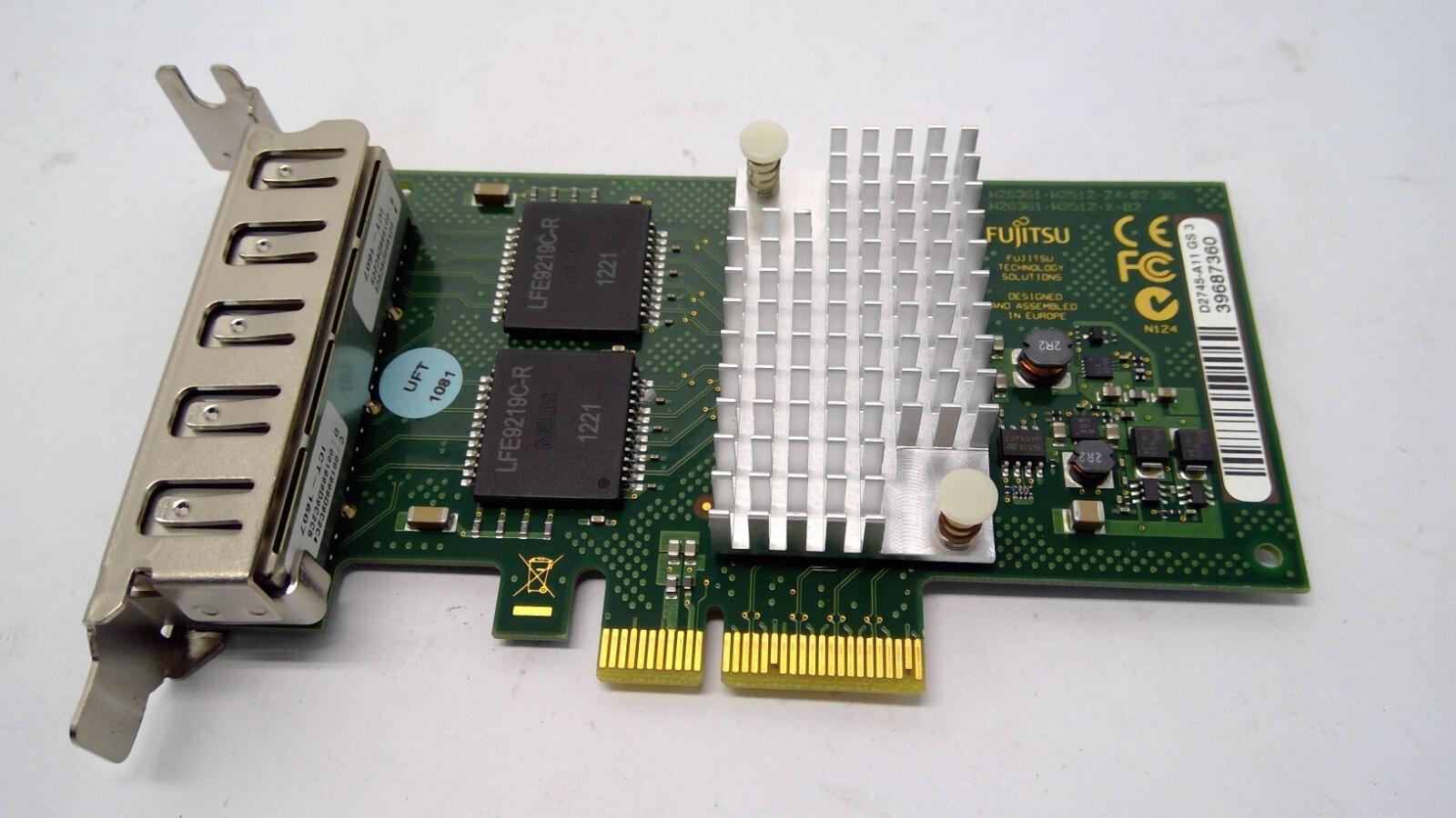 QUAD PORT GIGABIT FUJITSU D2745-A11 GS3 ADAPTER PCIe x4 LP NETWORK ADAPTER