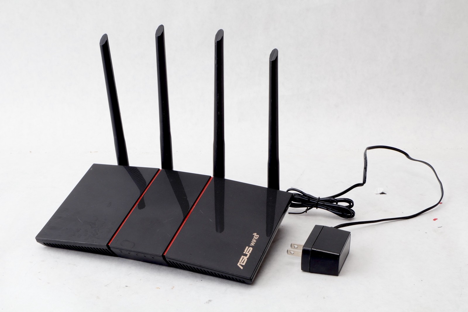 ASUS RT-AX55 AX1800 Dual Band WiFi 6 Gigabit Router Black 90IG06C0 4-Port LAN