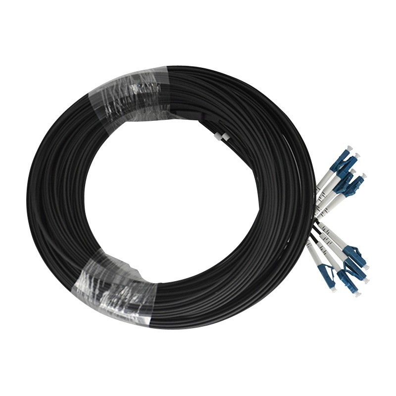 300M Outdoor FTTH Butterfly 4 Core SM LC UPC Fiber Optic Patch Cord Drop Cable