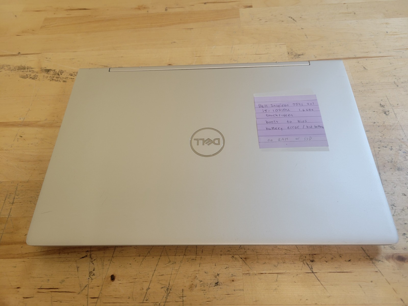 Dell Inspiron 7591 2-in-1 intel i5-10210U Laptop READ DESCRIPTION