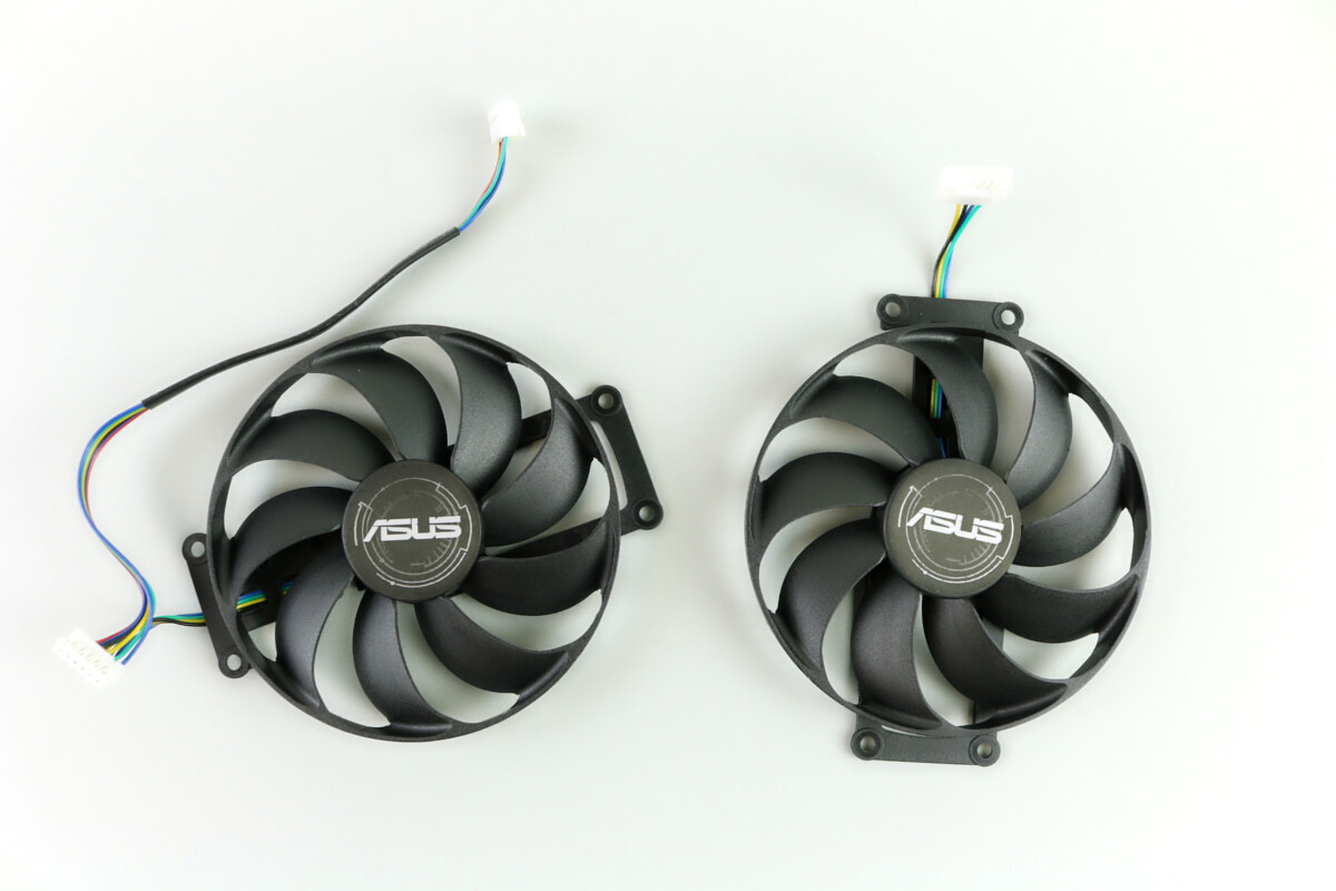 Full Set GPU Fans 85mm Asus 1660 Ti Super 2060 2070 3060 Dual or Mini 6-pin T...