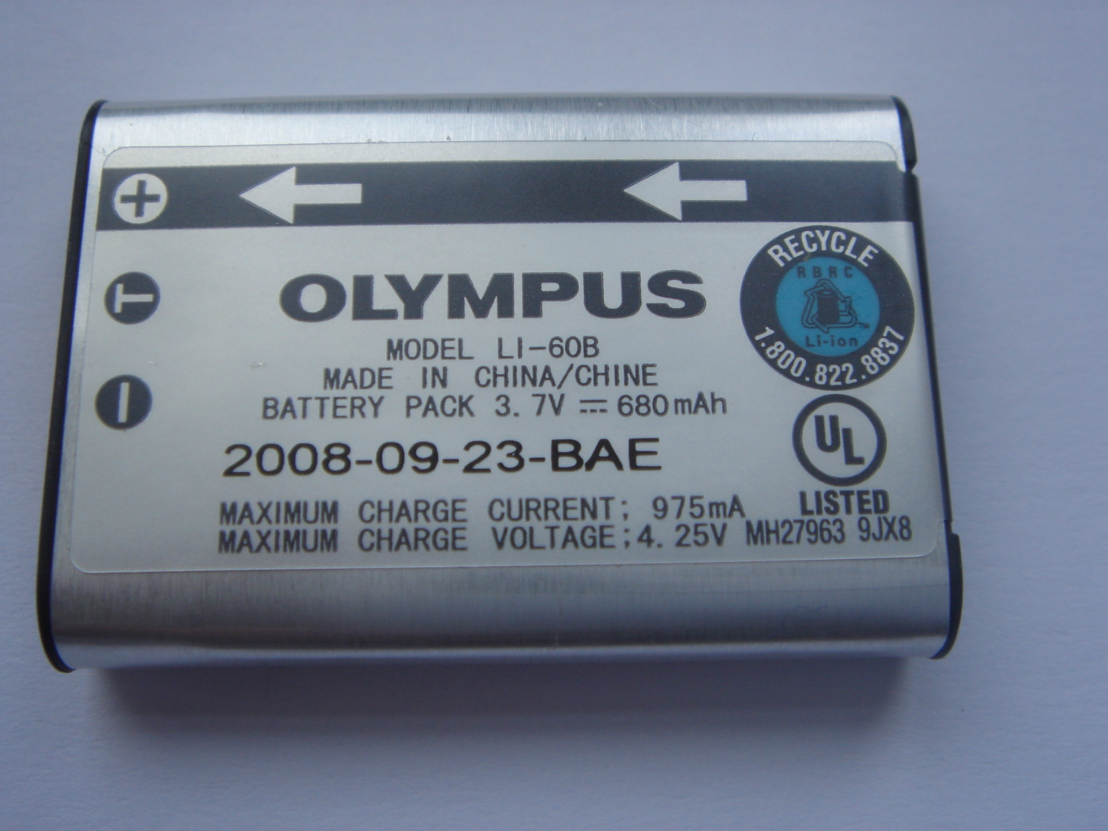 Genuine Original Olympus Li-60B Battery Ricoh R50 Sanyo Xacti VPC-E10 New