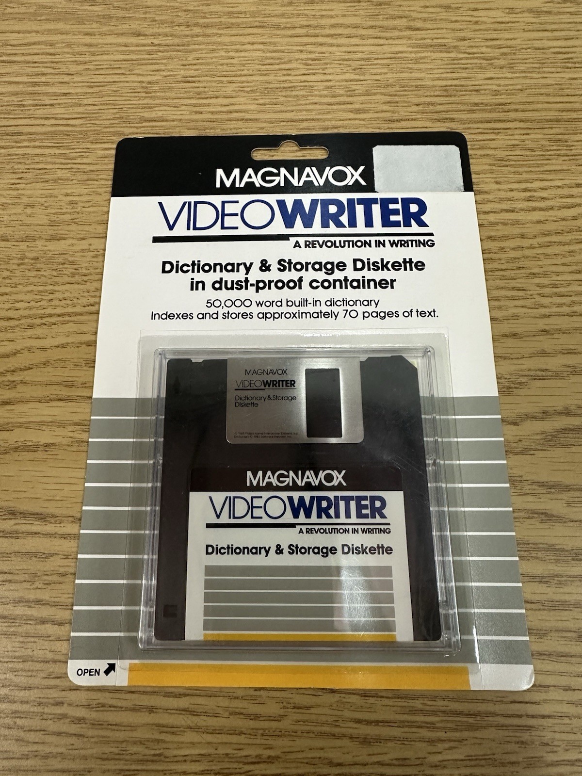 MAGNAVOX Videowriter Word Processor Thesaurus Storage Diskette NEW SEALED