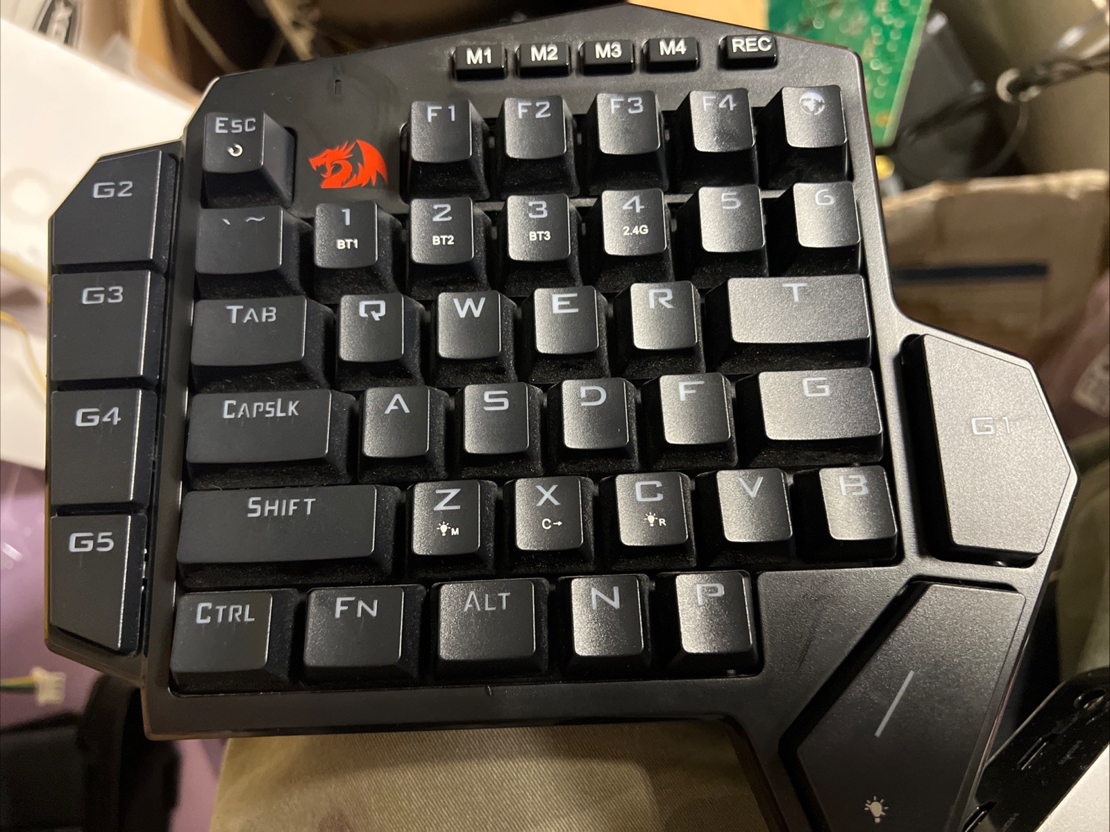 Redragon Wireless One-Handed Gaming Keyboard - Red Switch - K585RGB-Pro
