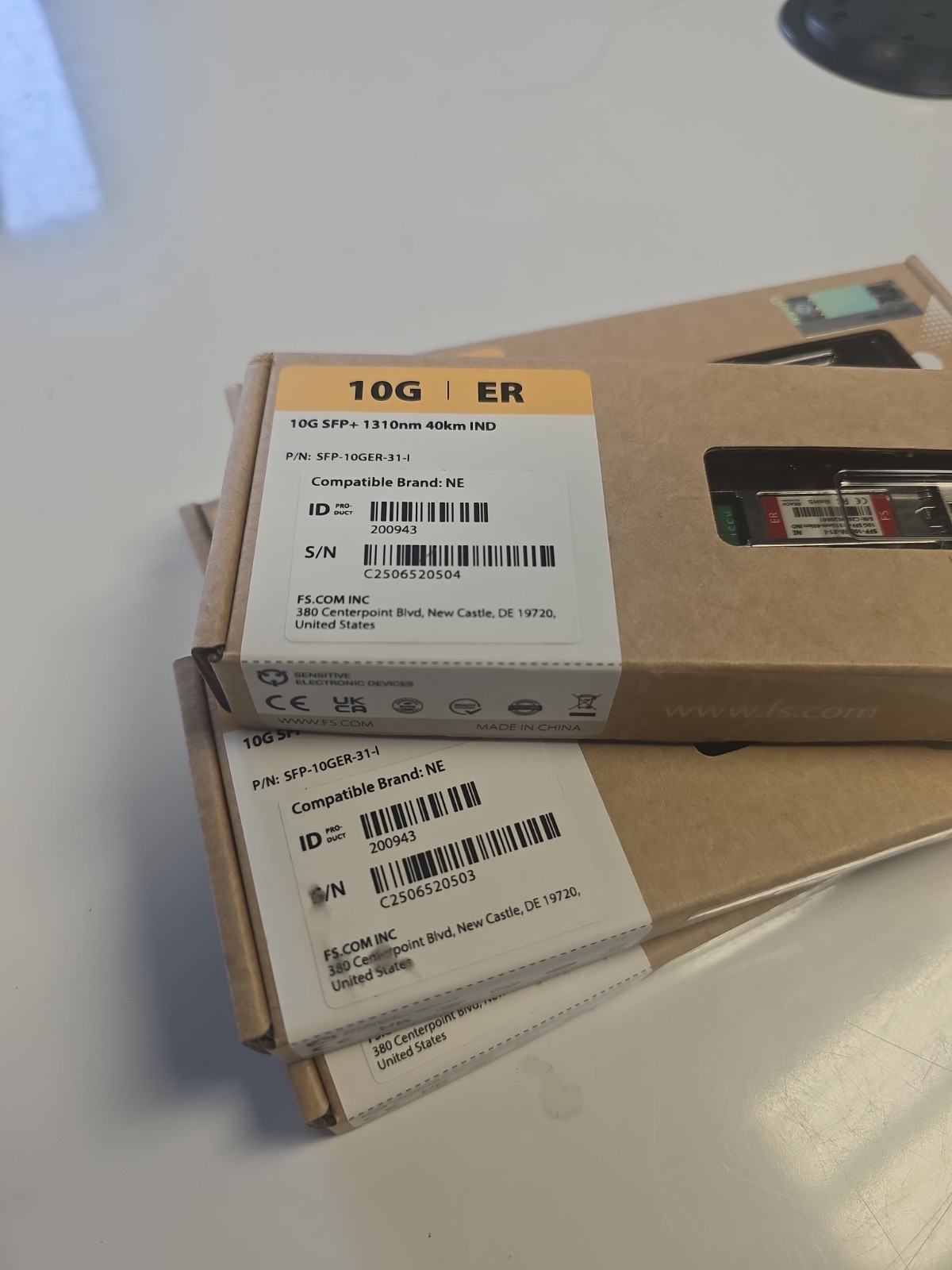 Intel E10GSFPLR Compatible 10GBASE-ER SFP+ 1310nm 40km DOM Duplex LC/UPC SMF OTM