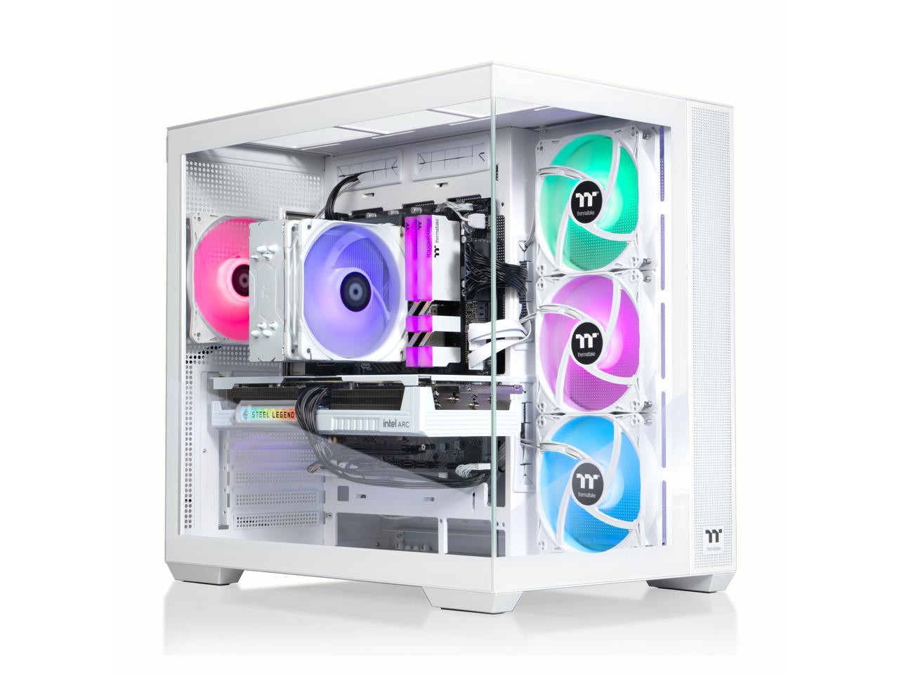 Thermaltake Gaming Desktop PC V38S-B760-B58-LCS Intel Core i5-12600KF 16GB DDR4