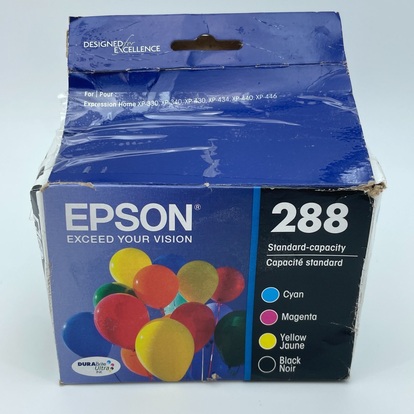 EPSON 288 Genuine Ink Cartridge 4 Pack CMYK Expression Home Open Box 10/2024