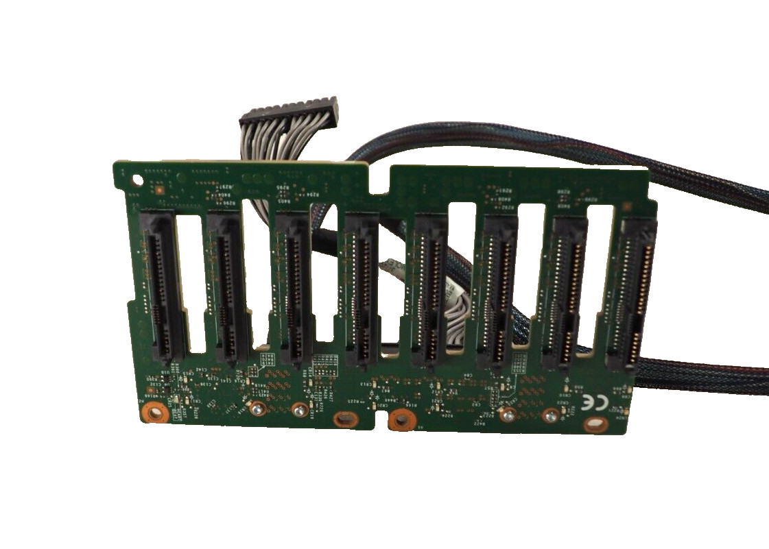 IBM Lenovo 00FJ756 8* 2.5" HDD Backplane Board IBM x3650 M5 Server w/ wires