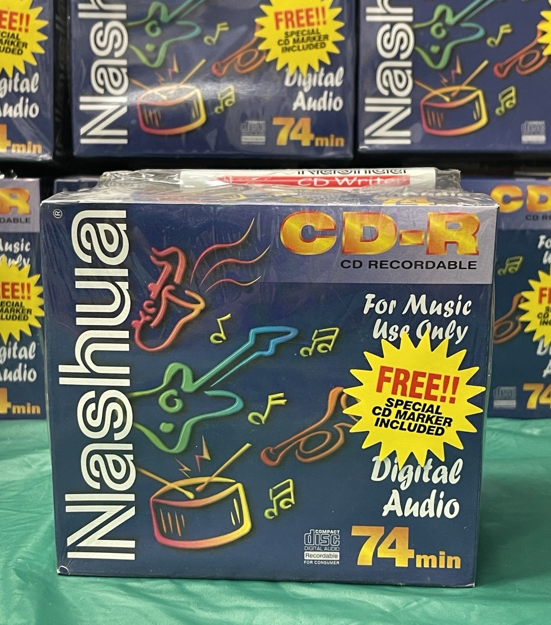 Nashua CD-R Digital Audio CDs 74 Minutes 10 Pack New Sealed