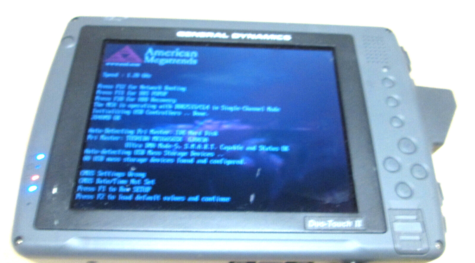 General Dynamics Itronix IX350 Duo Touch II Rugged Tablet PC TouchScreen AS IS