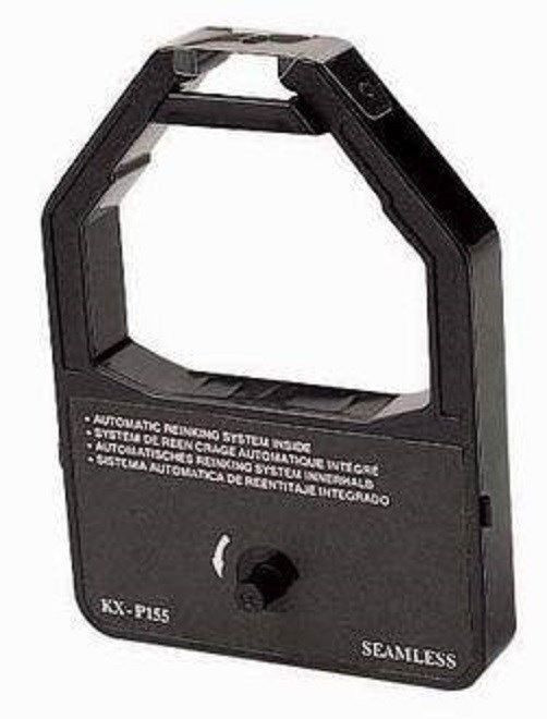 Six Panasonic KX-P155 KXP155 Black Ribbons KX-P1524 KX-P1624 