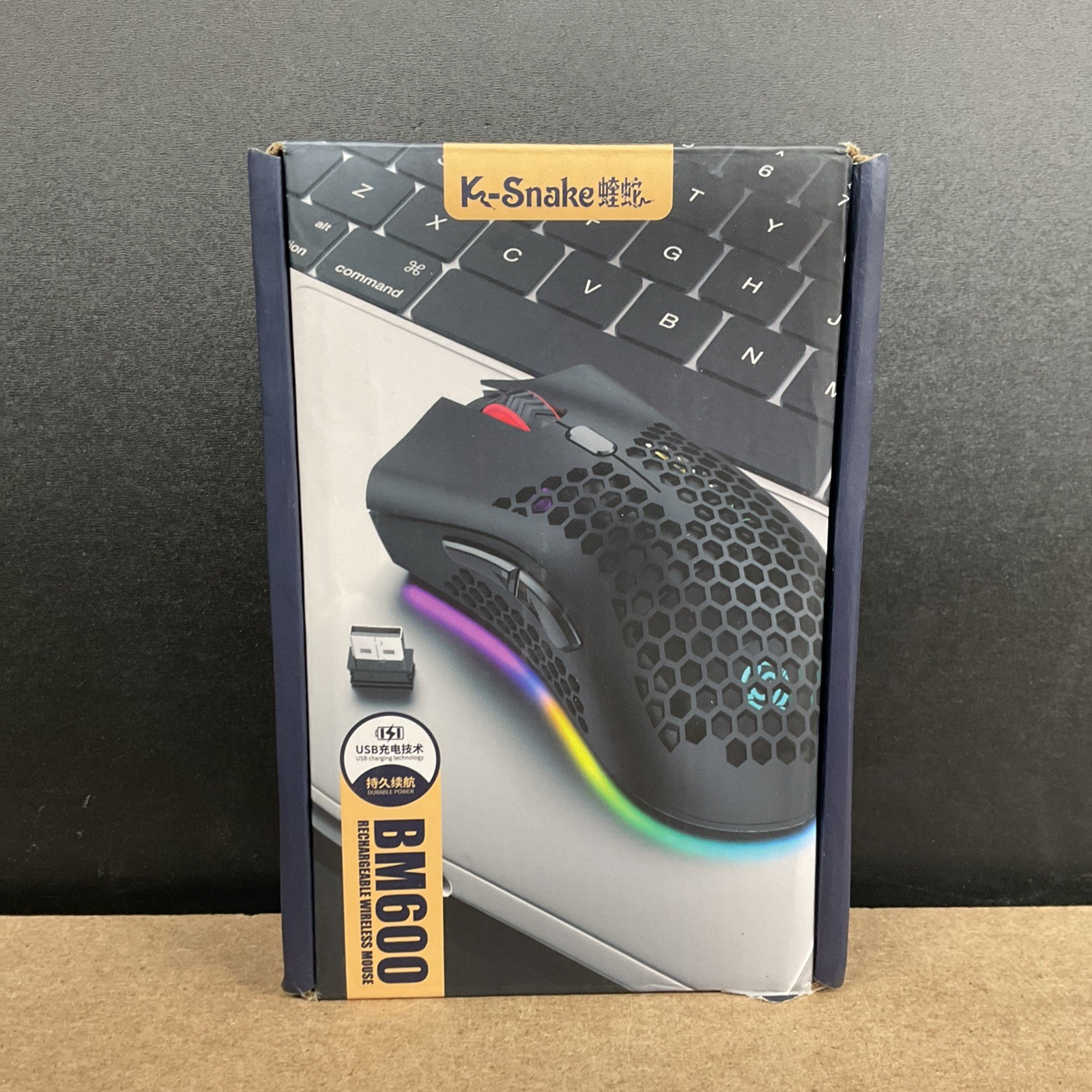 K-Snake BM600 USB Rechargeable Wireless Mouse 7 Keys - Mint Green