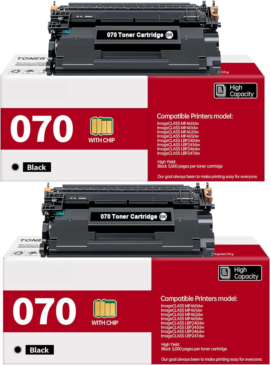 Cartridge 070 070H Toner for Canon imageCLASS MF465dw MF462dw LBP246dw LBP247dw