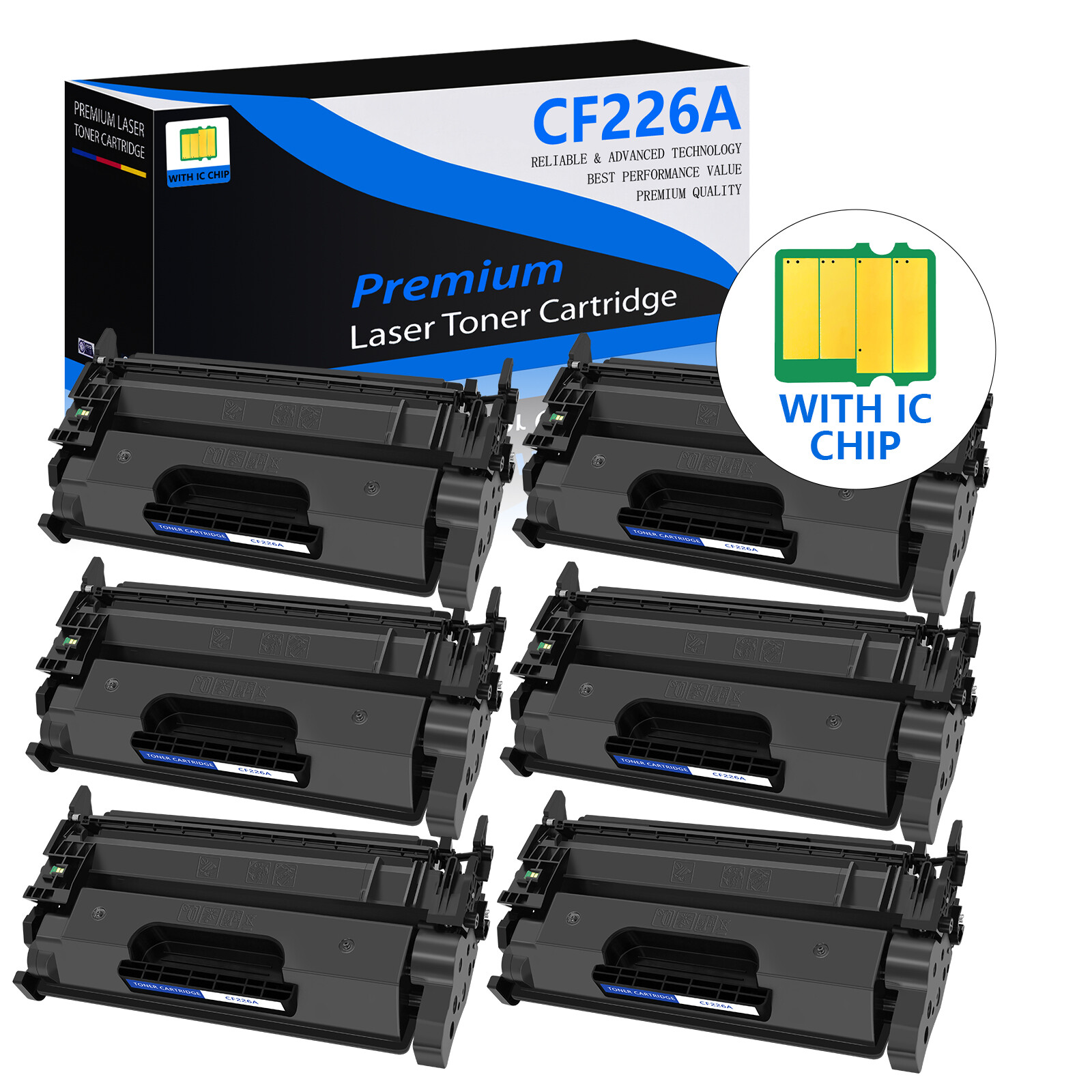 6PK CF226A Toner Cartridge For HP LaserJet Pro MFP M402n M426dw M426fdw M426fdn