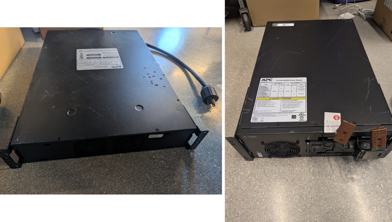 APC SRT6KRMXLT 6kVA UPS + SRT5KRMTF Step Down Transformer Lot No Batteries...