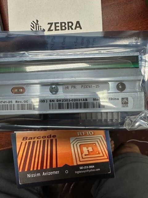 ZEBRA **ORIGINAL** P23741-25 110XI4 (4") Printhead 300DPI Head NEW **US SHIP**