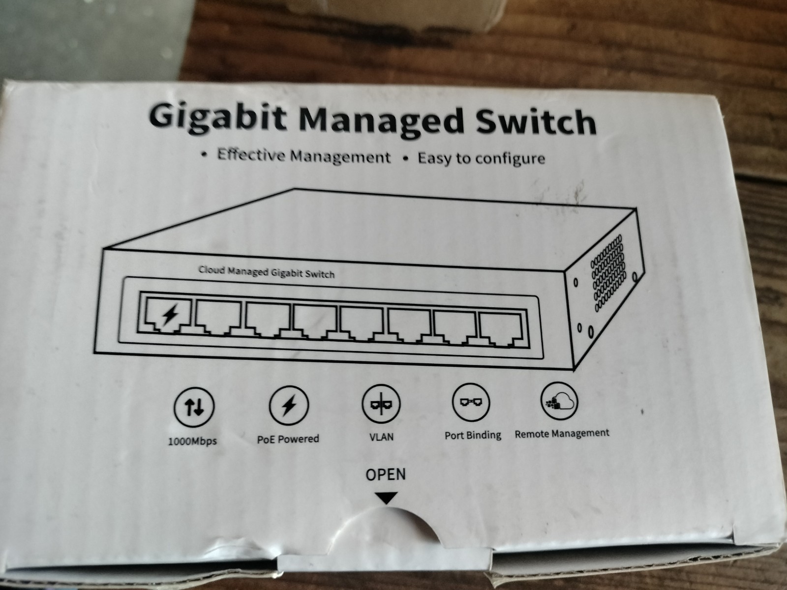 Goalake 8 Port Poe Switch, Cloud Managed Ethernet PoE Switch NEW